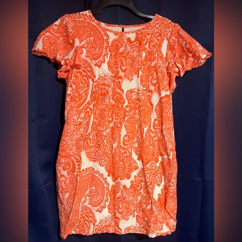 Grace Elements Coral and White Mini Dress